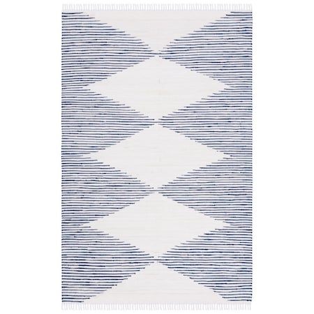 Safavieh 6 x 9 ft. Kilim Bohemian & Contemporary Rectangle Rug, Navy & Ivory KLM708N-6